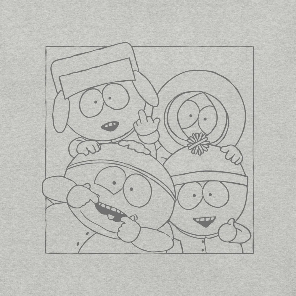 South Park Boys Outline Unisex T-Shirt - Image 2