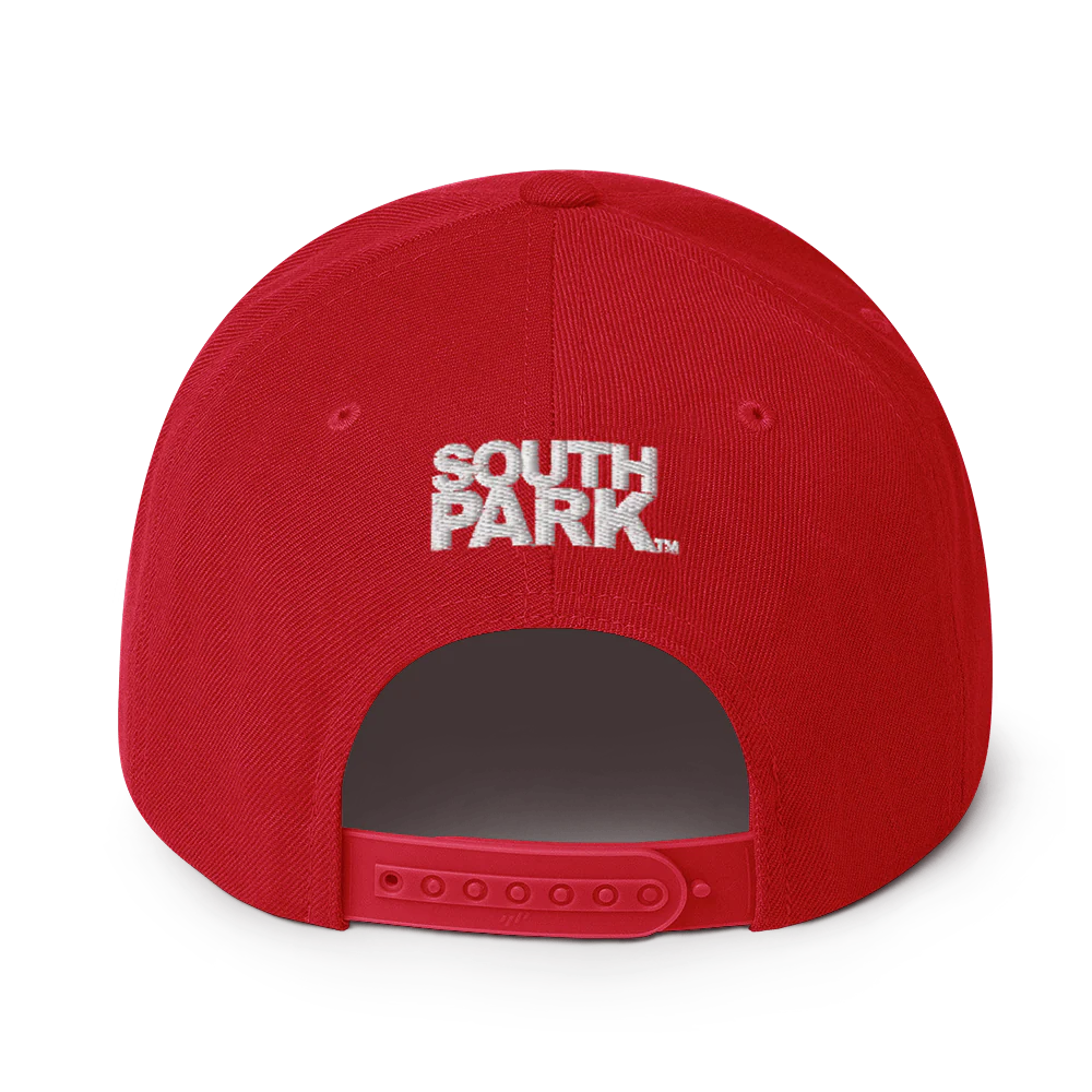 South Park Cartman Embroidered Flat Bill Hat - Image 4