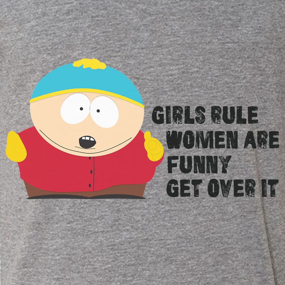 South Park Cartman Girls Rule Tri-Blend Short Sleeve T-Shirt - Image 2