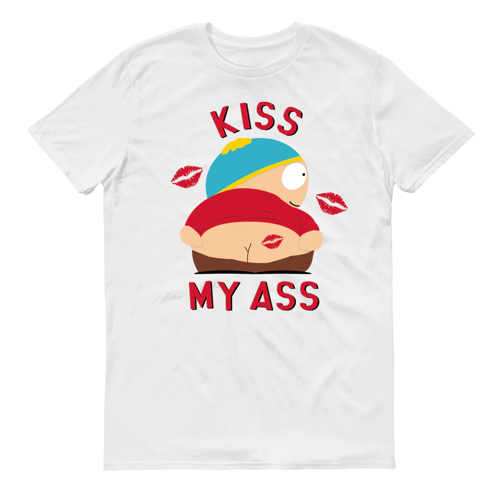 South Park Cartman Kiss My A** Adult Short Sleeve T-Shirt - Image 4