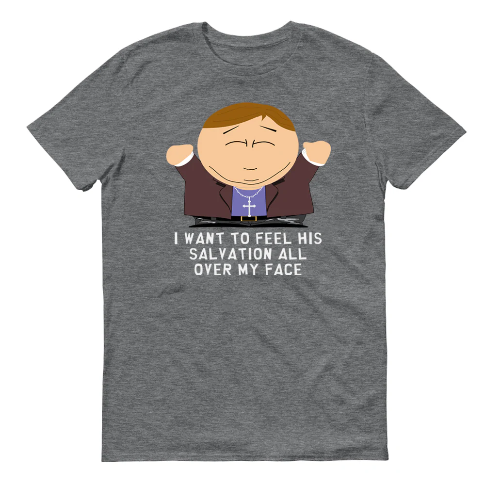 South Park Cartman Salvation All Over My Face Adult Short Sleeve T-Shirt - Image 4