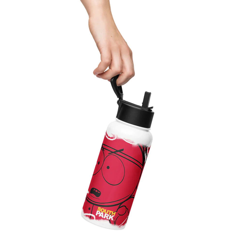 South Park Cartman Screw You Guys Stainless Steel Water Bottle with a Straw Lid - Image 7