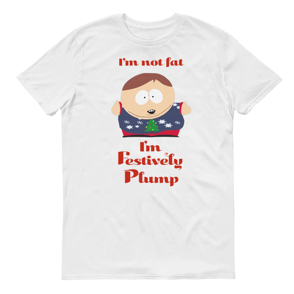 South Park Cartman Festively Plump Adult Short Sleeve T-Shirt - Image 4