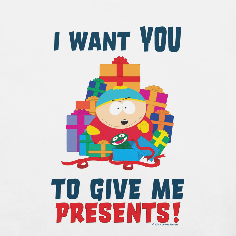 South Park Cartman Give Me Presents Unisex T-Shirt - Image 2