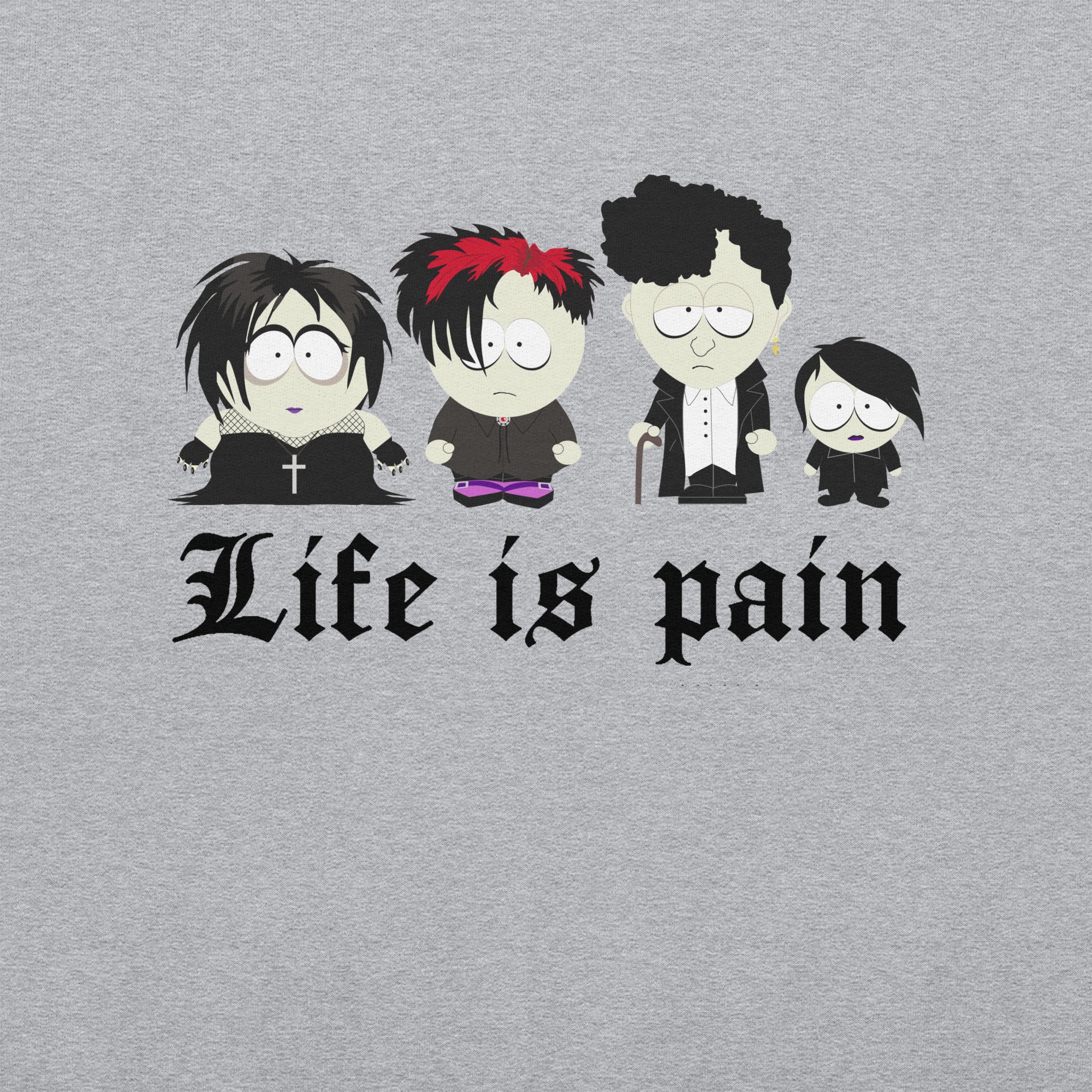 South Park Goth Kids Fleece Crewneck Sweatshirt - Image 3