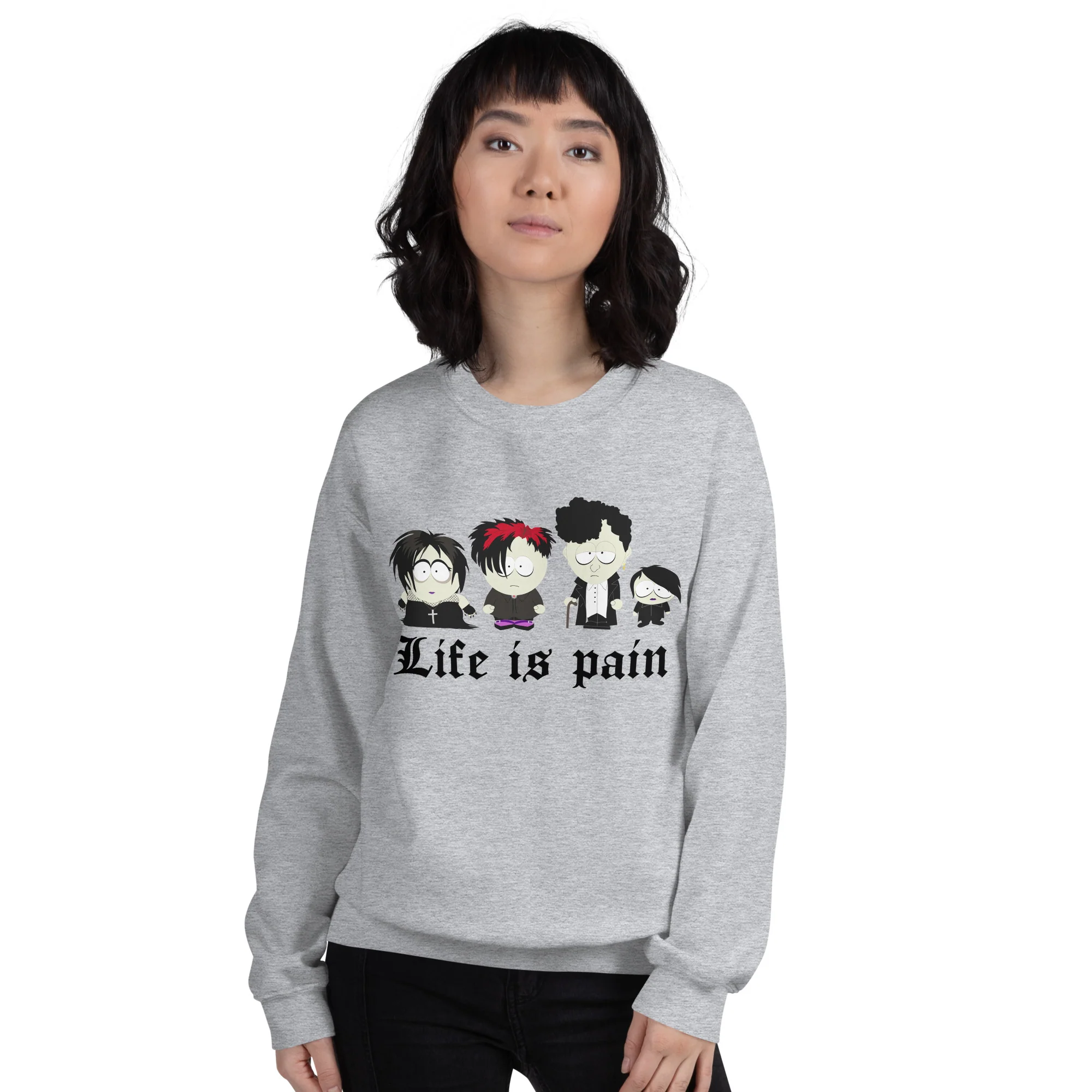 South Park Goth Kids Fleece Crewneck Sweatshirt - Image 7