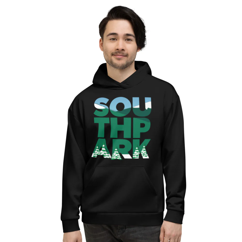 South Park Logo Unisex Fleece Hooded Sweatshirt - Image 3