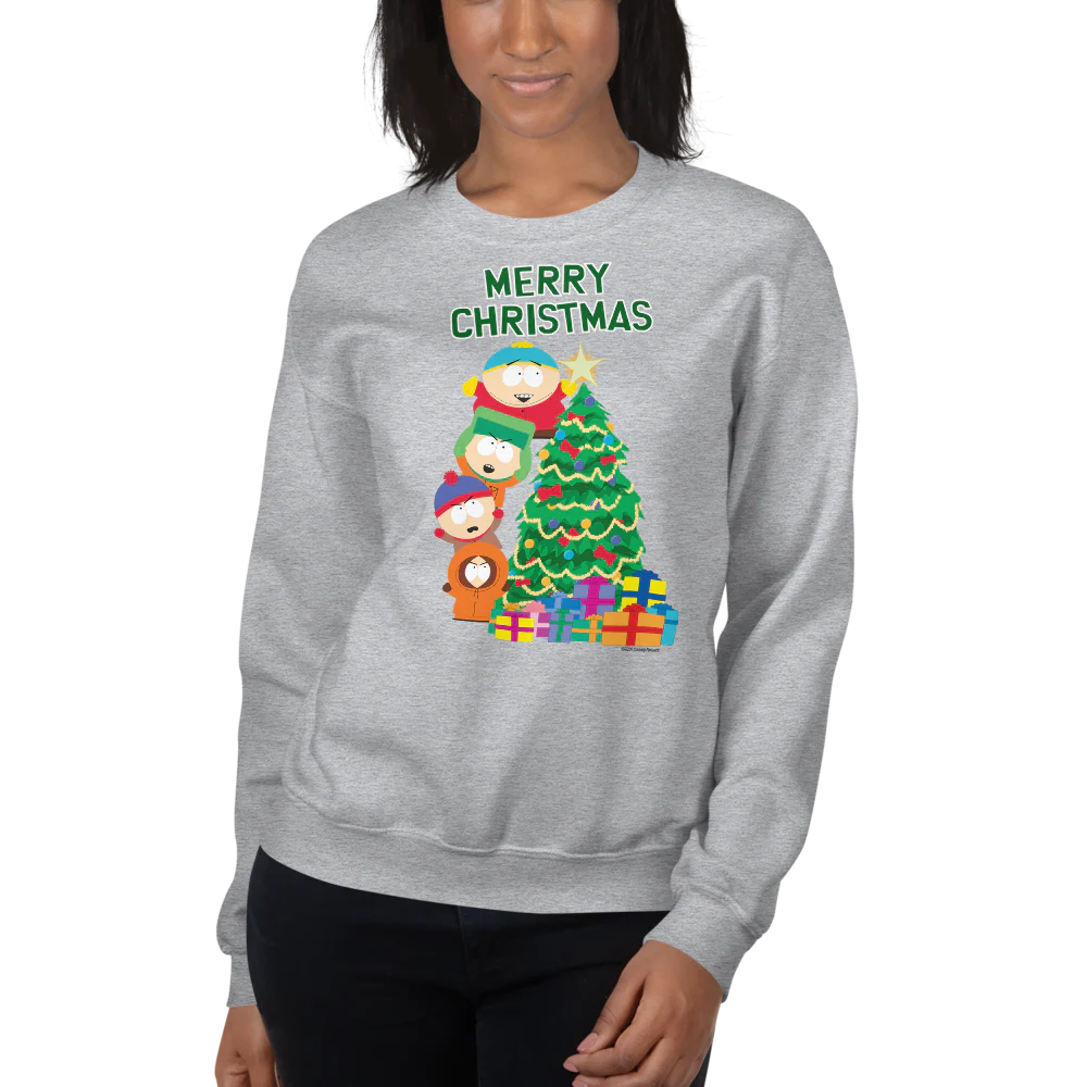 South Park Merry Christmas Holiday Fleece Crewneck Sweatshirt - Image 3