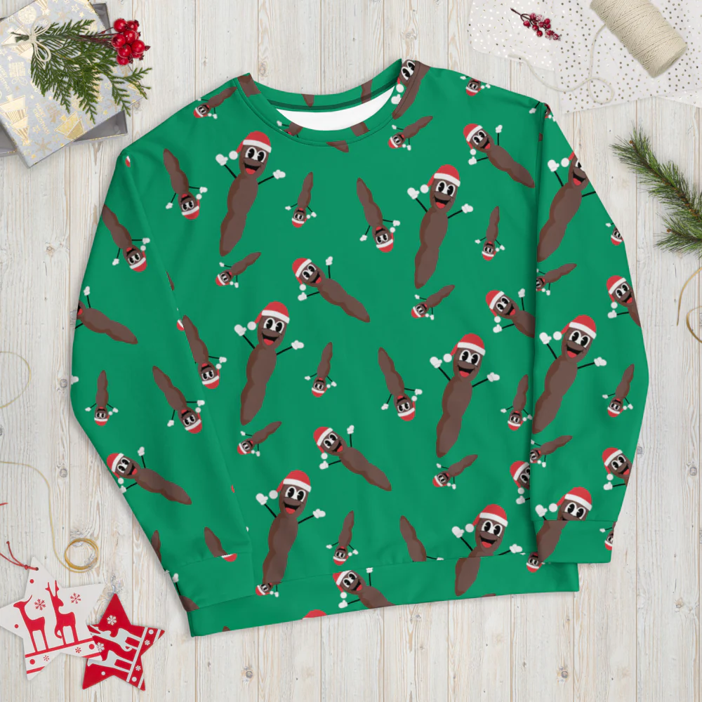 South Park Mr. Hankey All-Over Print Pattern Neck Sweatshirt - Image 10