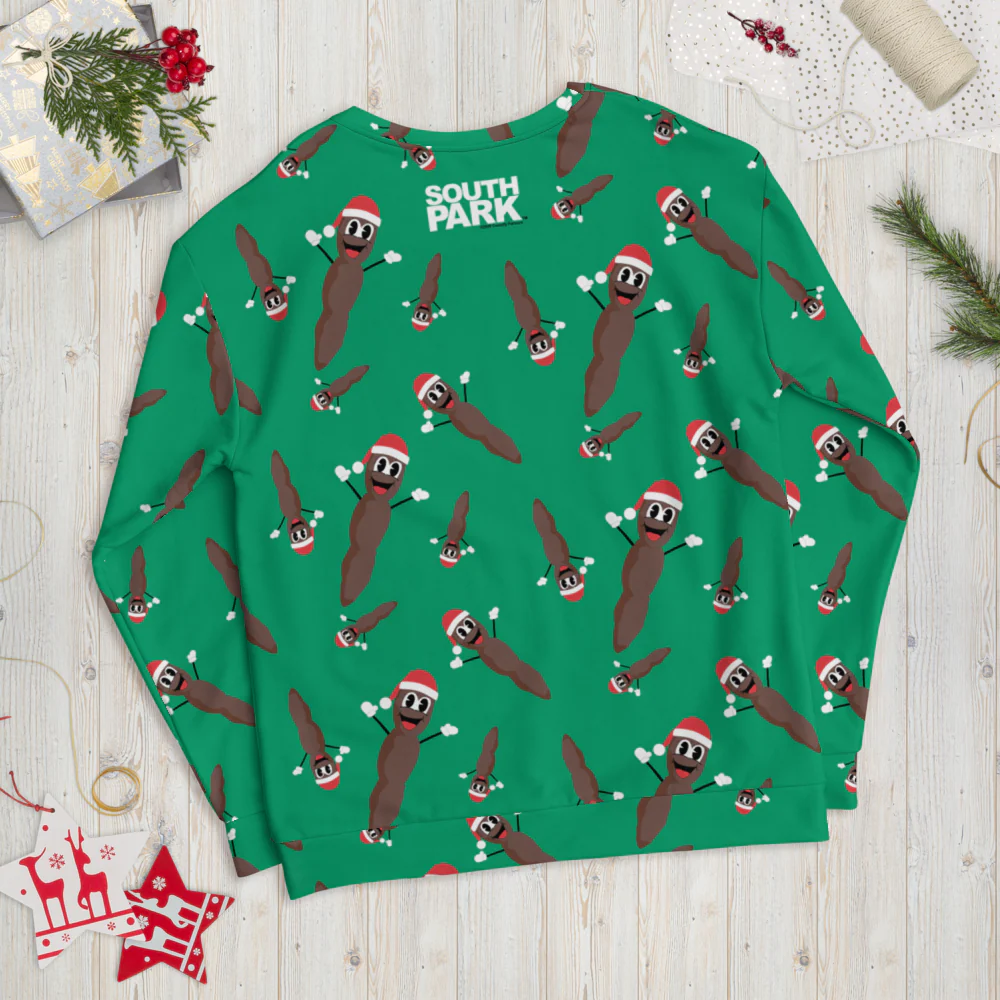 South Park Mr. Hankey All-Over Print Pattern Neck Sweatshirt - Image 11