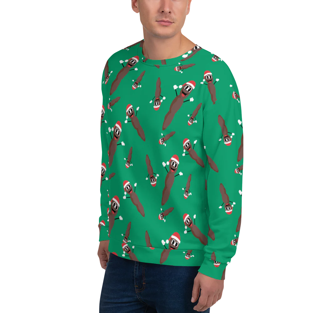 South Park Mr. Hankey All-Over Print Pattern Neck Sweatshirt - Image 4