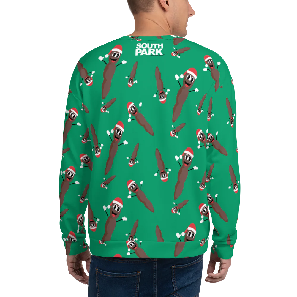 South Park Mr. Hankey All-Over Print Pattern Neck Sweatshirt - Image 5