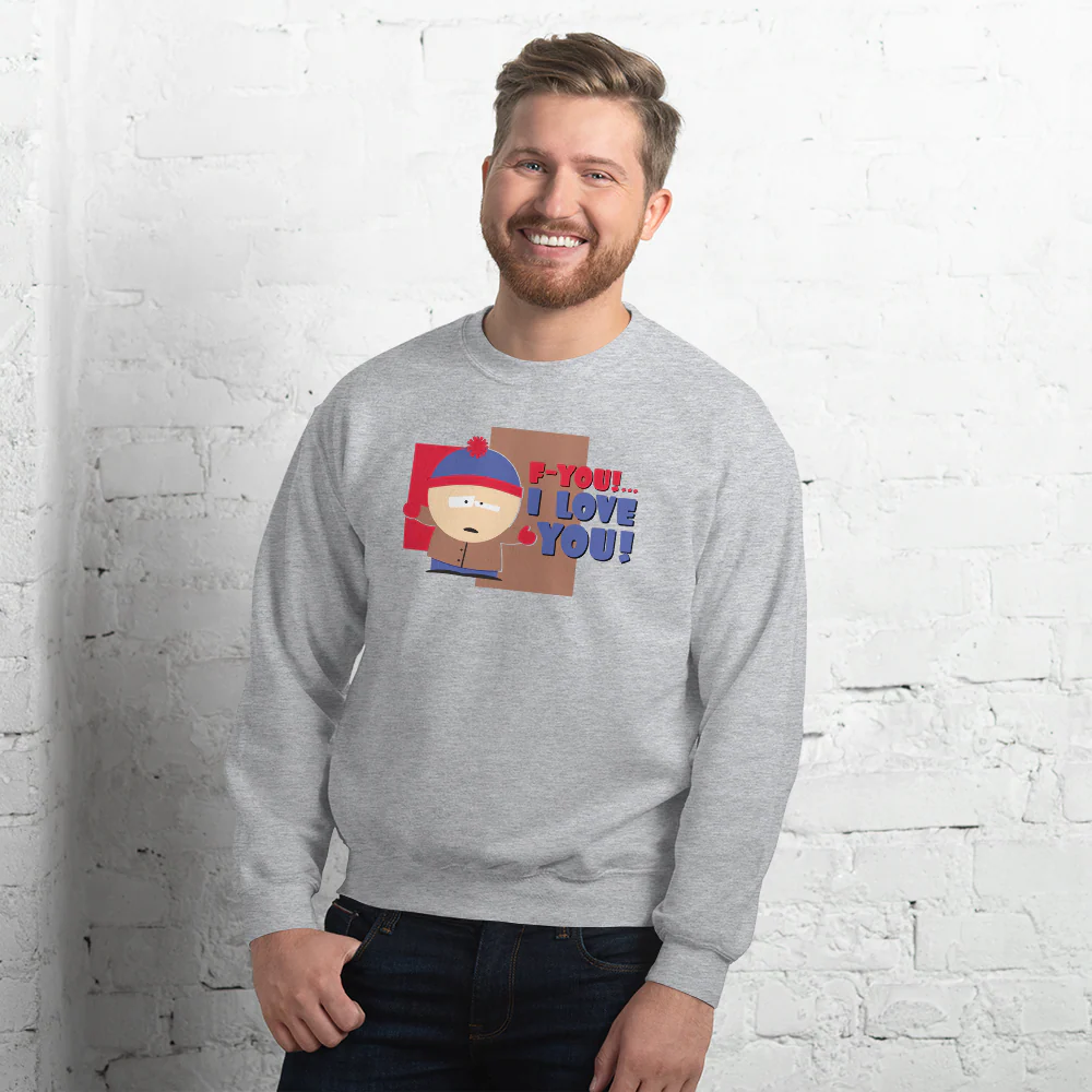 South Park Stan F-You I Love You Crew Neck Sweatshirt - Image 2