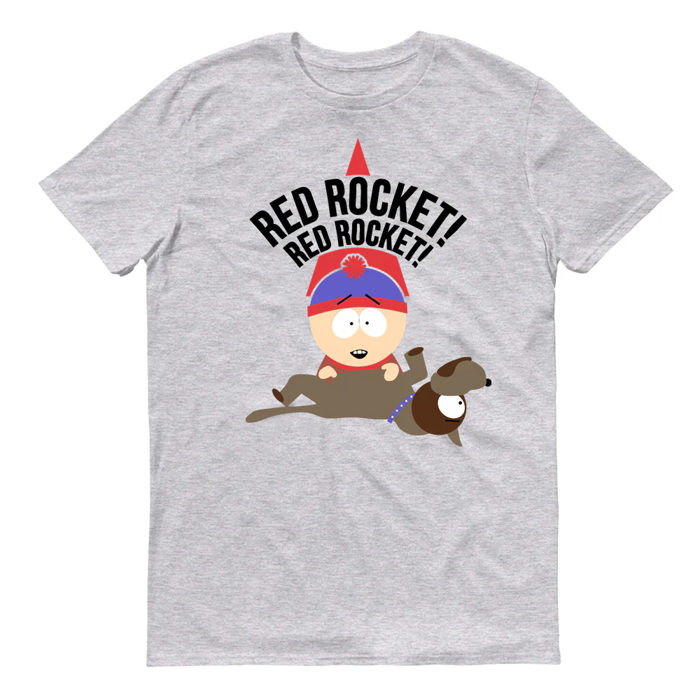 South Park Stan Red Rocket Adult Short Sleeve T-Shirt - Image 4