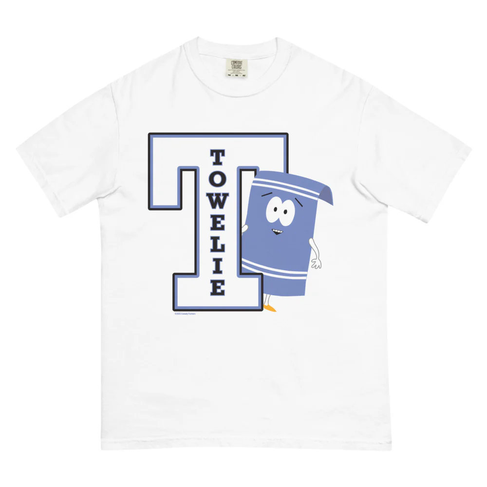 South Park Towelie Letter Comfort Colors T-Shirt - Image 8