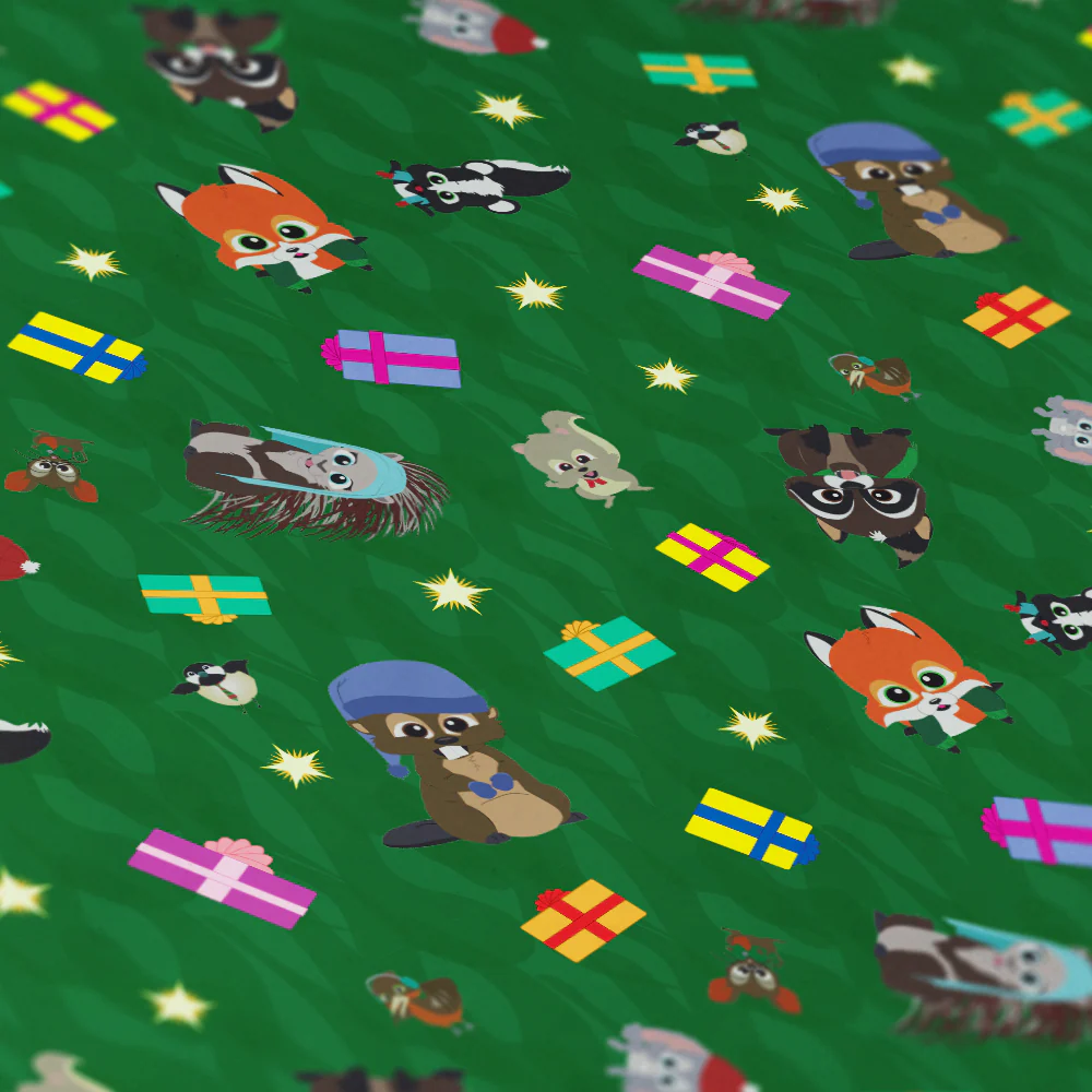 South Park Woodland Critters Christmas Gift Wrap - Image 2