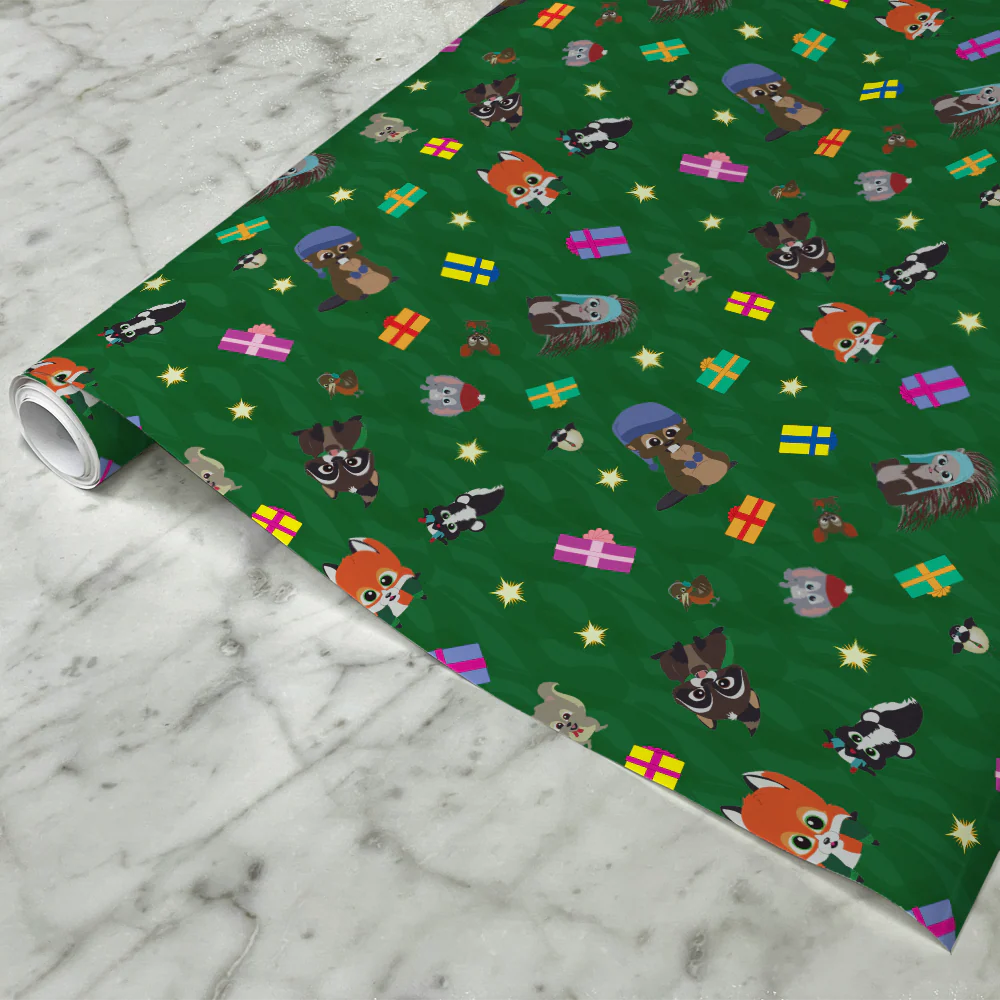 South Park Woodland Critters Christmas Gift Wrap - Image 3
